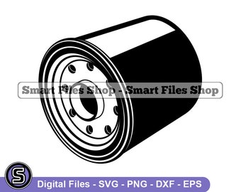 Filtro de aceite svg, piezas de coche svg, cambio de aceite svg, mecánico de coches svg, filtro de aceite Dxf, filtro de aceite Png, clipart de filtro de aceite, archivos de filtro de aceite, Eps