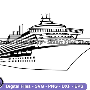 Cruise Ship #6 Svg, Cruise Ship Svg, Vacation Svg, Cruise Ship Dxf, Cruise Ship Png, Cruise Ship Clipart, Cruise Ship Files, Eps