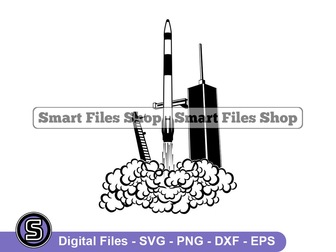 Reusable Rocket Launch Svg, Rocket Launch Svg, Space Exploration Svg ...