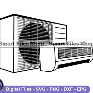 HVAC Logo #2 Svg, HVAC Svg, Cantral Air Conditioner Svg, HVAC Dxf, HVAc Png, HVAc Clipart, HVAc Files, HVAc Eps