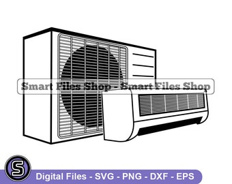 HVAC Logo #2 Svg, HVAC Svg, Cantral Air Conditioner Svg, HVAC Dxf, HVAc Png, HVAc Clipart, HVAc Files, HVAc Eps