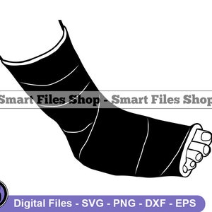 Broken Foot Svg, Cast On Foot Svg, Broken Foot Dxf, Broken Foot Png, Broken Foot Clipart, Broken Foot Files, Broken Foot Eps