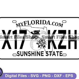 Florida Licence Plate Svg, Florida Svg, Driving Svg, Driver Svg, Florida Dxf, Florida Png, Florida Clipart, Florida Files, Florida Eps