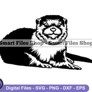 Otter Svg, Otter Svg, Forest Animals Svg, Otter Dxf, Otter Png, Otter Clipart, Otter Files, Otter Eps