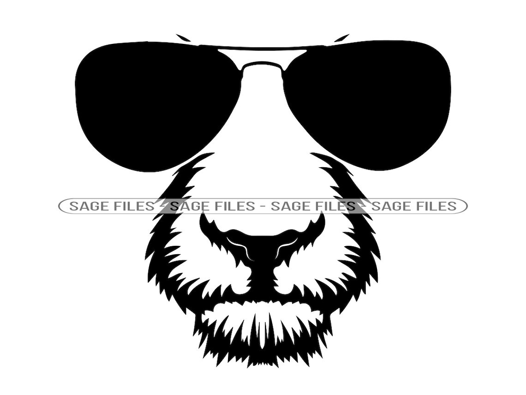 Dog Face in Sunglasses SVG, Dog in Sunglasses Svg, Dog Svg, Dog Face