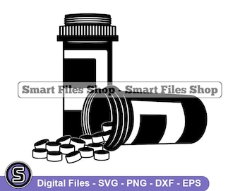 Pills SVG, Medication Svg, Medicine Svg, Pills Dxf, Pills Png, Pills Clipart, Pills Files, Eps