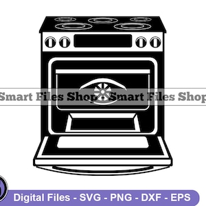 Oven Svg, Baking Svg, Cooking Svg, Kitchen Svg, Oven Dxf, Oven Png, Oven Clipart, Oven Files, Eps