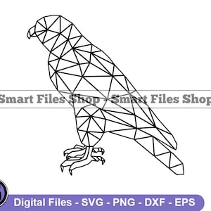 Geometric Falcon Outline Svg, Falcon Svg, Geometric Animals Svg, Animals Svg, Falcon Dxf, Falcon Png, Falcon Clipart, Falcon Files, Eps