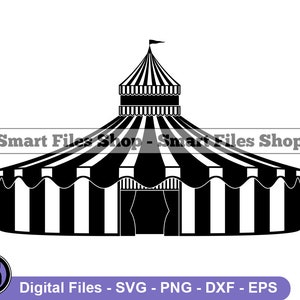 Circus Tent #4 Svg, Circus Tent Svg, Circus Tent Dxf, Png, Circus Tent Clipart, Circus Tent Files, Eps