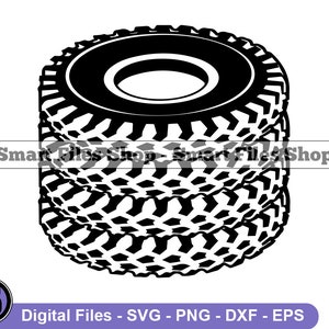 Neumáticos de coche Svg, Car Svg, Neumáticos de coche Dxf, Neumático de coche Png, Clipart de neumático de coche, Archivos de neumáticos de coche, Eps