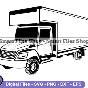 Moving Company Truck #2 Svg, Moving Service Svg, Movers Svg, Moving Company Dxf, Moving Company Png, Moving Company Clipart, Files, Eps