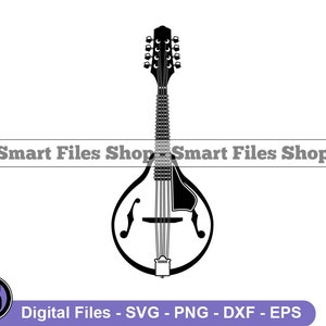 Mandolin Svg, Musical Instruments Svg, Mandolin Dxf, Mandolin Png, Mandolin Clipart, Mandolin Files, Eps