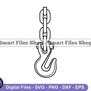 Crane Hook Outline Svg, Crane Hook Svg, Hook Svg, Construction Svg, Crane Hook Dxf, Crane Hook Png, Crane Hook Clipart, Files, Eps