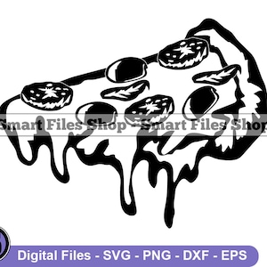 Melting Pizza Svg, Pizza Svg, Pizza Slice Svg, Pizza Dxf, Pizza Png, Pizza Clipart, Pizza Files, Pizza Eps