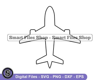 Flugzeug Icon Outline Svg, Flugzeug Svg, Jumbo Jet Svg, Flugzeug Dxf, Flugzeug Png, Flugzeug Clipart, FlugzeugDateien, Eps