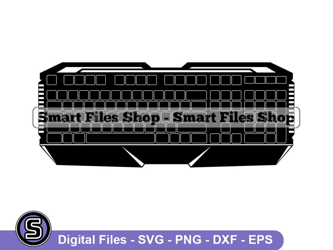 Gaming Keyboard Svg, Keyboard Svg, Gaming Svg, Keyboard Dxf, Keyboard