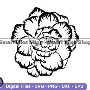 Gardenia Flower SVG, Gardenia SVG, Flower Svg, Flowe Dxf, Flower Png, Flower Clipart, Flower Files, Flower Eps