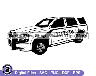 Sheriff Police Car #3 Svg, Sheriff Svg, Police Car Svg, Sheriff Dxf, Sheriff Png, Sheriff Clipart, Sheriff Files, Sheriff Eps