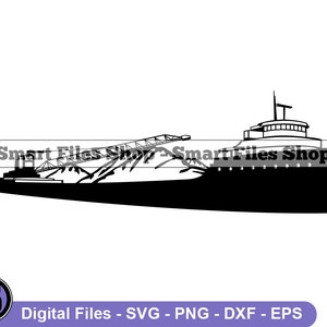 Lake Freighter #2 Svg, Lake Freighter Svg, Shipping Svg, Industrial Svg, Lake Freighter Dxf, Lake Freighter Png, Clipart, Files, Eps