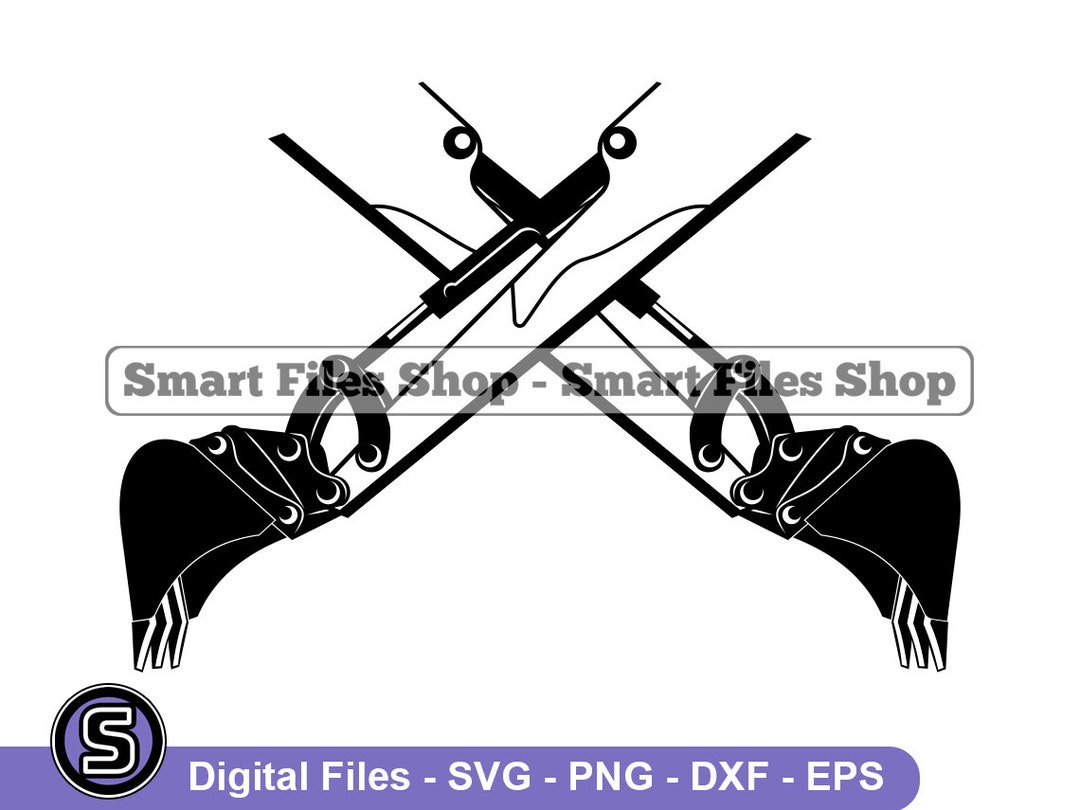 Excavator Bucket Logo Svg, Excavator Svg, Construction Svg, Heavy