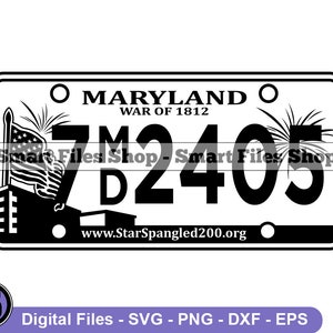 Maryland Kenteken Svg, Maryland Svg, Rijden Svg, Bestuurder Svg, Maryland Dxf, Maryland Png, Maryland Clipart, Maryland Files, Eps