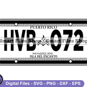 Puerto Rico Kenteken Svg, Puerto Rico Svg, Rijden Svg, Bestuurder Svg, Puerto Rico Dxf, Puerto Rico Png, Puerto Rico Clipart, Bestanden, Eps