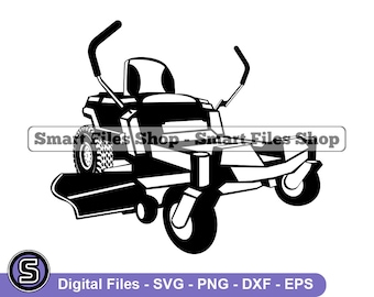 Zero Turn Mower #2 Svg, Lawn Mower Svg, Landscaping Svg, Lawn Mower Dxf, Lawn Mower Png, Lawn Mower Clipart, Lawn Mower Files, Eps