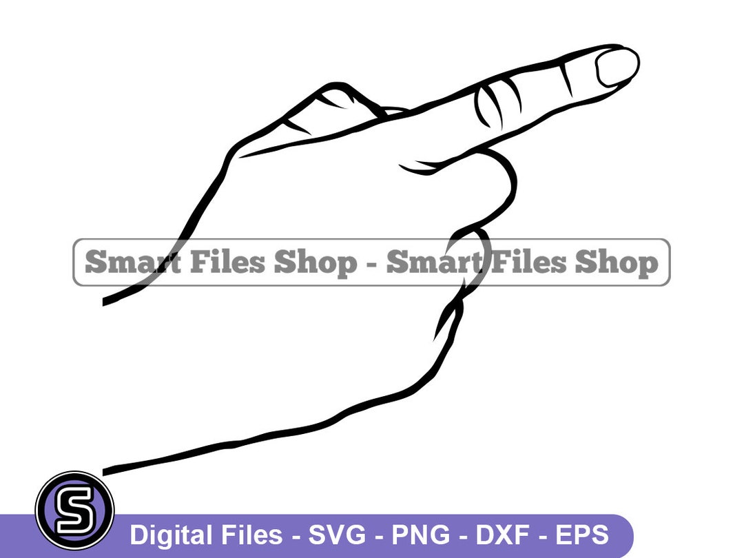 Pointing Finger SVG Finger Svg Hand Svg Finger Dxf Finger Etsy