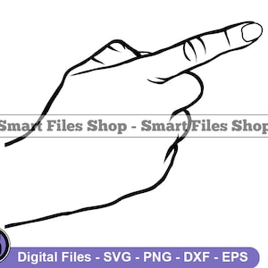 Pointing Finger SVG, Finger Svg, Hand Svg, Finger Dxf, Finger Png, Finger Clipart, Finger Files, Eps