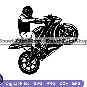 Motorcycle Pop A Wheelie SVG, Motorcycle SVG, Biking Svg, Motorcycle Dxf, Motorcycle Png, Motorcycle Clipart, Motorcycle Files, Eps