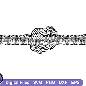 Rope Knot SVG, Rope Svg, Knot SVG, Nautical Knot Svg, Rope Knot Dxf, Rope Knot Png, Rope Knot Clipart, Rope Knot Files, Eps