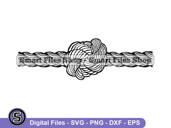 Rope Knot SVG, Rope Svg, Knot SVG, Nautical Knot Svg, Rope Knot Dxf, Rope  Knot Png, Rope Knot Clipart, Rope Knot Files, Eps 