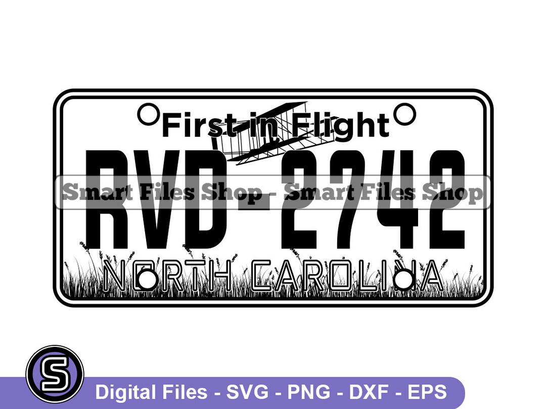 North Carolina Licence Plate Svg, North Carolina Svg, Driving Svg