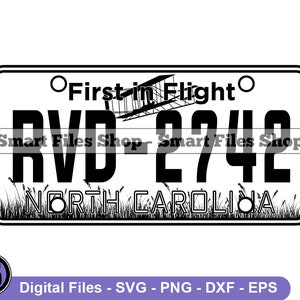 North Carolina Kenteken Svg, North Carolina Svg, Rijden Svg, Bestuurder Svg, North Carolina Dxf, North Carolina Png, Clipart, Bestanden, Eps
