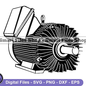 Electric Motor Svg, Motor Svg, Energy Svg, Electric Motor Dxf, Electric Motor Png, Electric Motor Clipart, Electric Motor Files, Eps