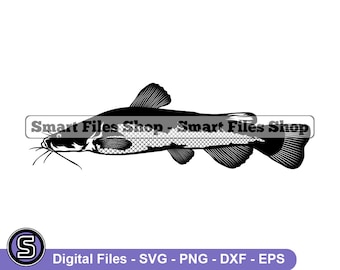 Flathead Catfish Svg, Fish Svg, Fishing Svg, Fishing Dxf, Fishing Png, Fishing Clipart, Fishing Files, Fishing Eps
