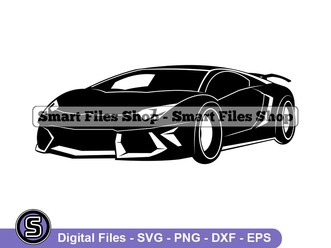 Sports Car SVG, Racing Car Svg, Sports Car Dxf, Sports Car Png, Sports ...
