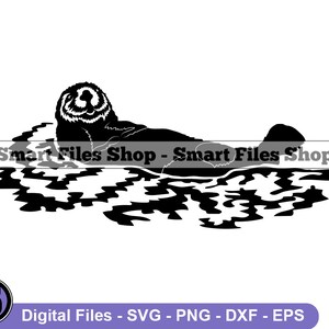 Sea Otter #5 SVG, Sea Otter SVG, Animals Svg, Sea Otter Dxf, Sea Otter Png, Sea Otter Clipart, Sea Otter Files, Sea Otter Eps