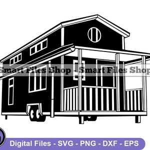 Mobile Home Svg, Home On Wheels Svg, House Svg, Mobile Home Dxf, Mobile Home Png, Mobile Home Clipart, Mobile Home Files, Mobile Home Eps