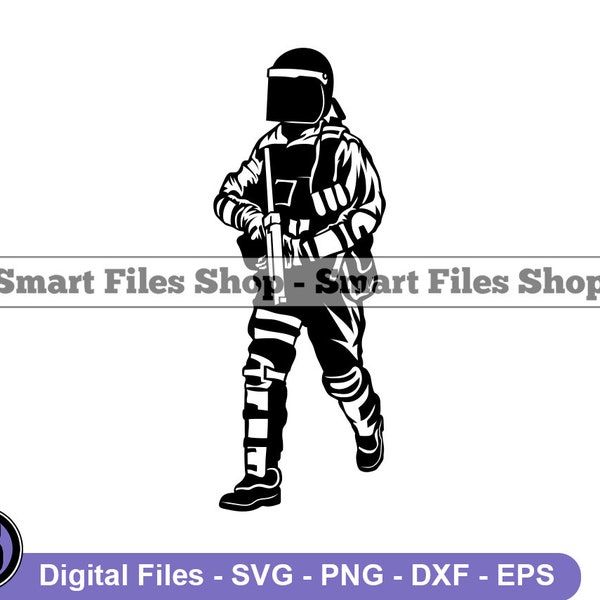 Riot Police Officer Svg, Riot Police Svg, Police Svg, Riot Police Dxf, Riot Police Png, Riot Police Clipart, Riot Police Files, Eps