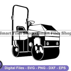 Asphalt Compactor #3 Svg, Heavy Equipment Svg, Contractor Svg, Asphalt Compactor Dxf, Asphalt Compactor Png, Clipart, Files, Eps