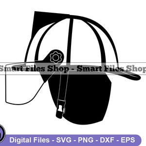 Fire Helmet #5 Svg, Firefighter Helmet Svg, Fireman Helmet Svg, Fire Helmet Dxf, Fire Helmet Png, Fire Helmet Clipart, Files, Eps