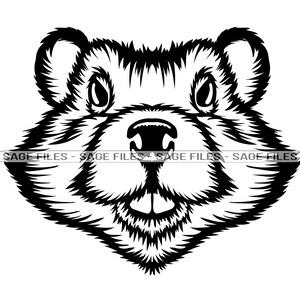 Beaver Mascot SVG, Beaver Face SVG, Beaver Head Svg, Beaver Svg, Beaver Dxf, Beaver Png, Beaver Clipart, Beaver Files, Eps