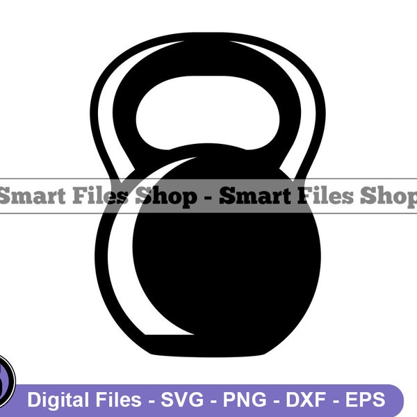 Kettle Bell Svg, Workout Svg, Exercise Svg, Kettle Bell Dxf, Kettle Bell Png, Kettle Bell Clipart, Kettle Bell Files, Eps