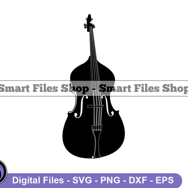 Double Bass Svg, Musical Instruments Svg, Double Bass Dxf, Double Bass Png, Double Bass Clipart, Double Bass Files, Eps
