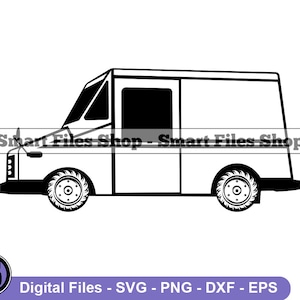 Mail Truck #2 Svg, Mail Svg, Postal Service Svg, Mail Truck Cut Dxf, Mail Truck Cut Png, Mail Truck Cut Clipart, Mail Truck Cut Files, Eps