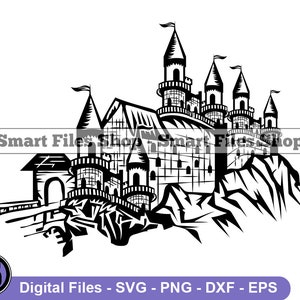 Medieval Castle SVG, Medieval Fortress SVG, Castle Svg, Castle Dxf, Castle Png, Castle Clipart, Castle Files, Eps