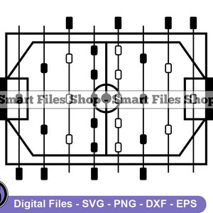 Foosball Field Svg, Table Soccer Svg, Table Football Svg, Foosball Dxf, Foosball Png, Foosball Clipart, Foosball Files, Foosball Eps