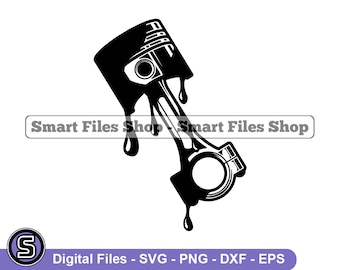 オイル内のピストン SVG、メカニック SVG、エンジン SVG、ピストン DXF、ピストン PNG、ピストン クリップアート、ピストン ファイル、EPS