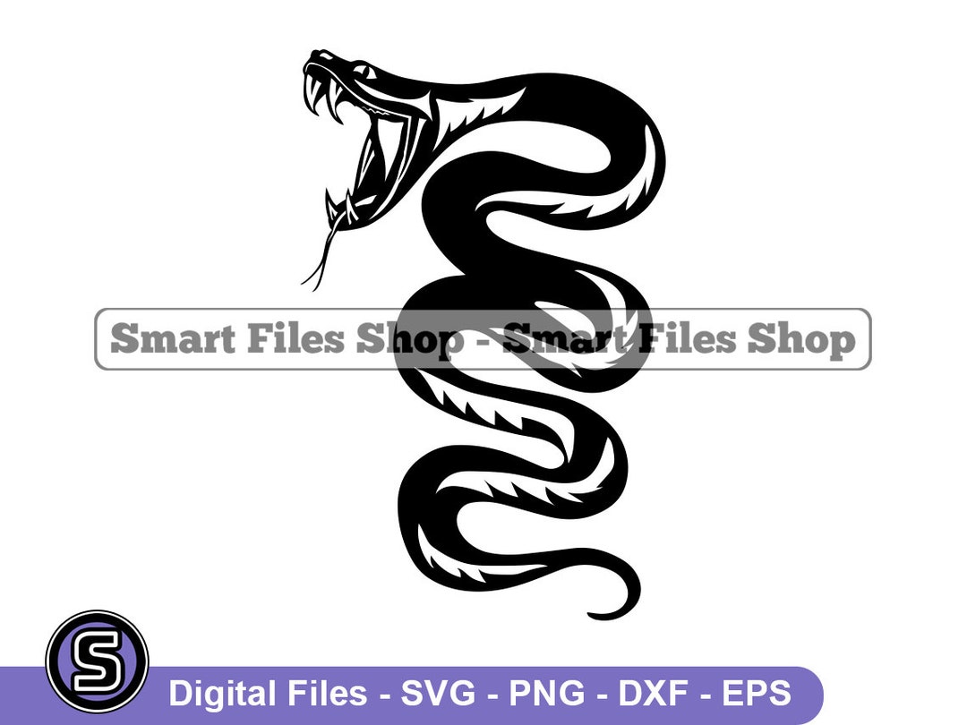 Snake Logo 2 Svg Snake Svg Serpent Svg Snake Dxf Snake - Etsy